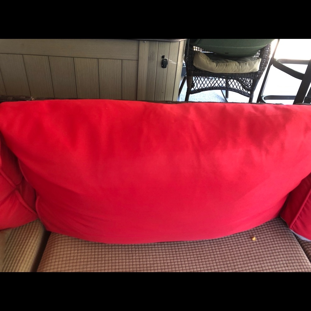 6 Outdoor backrest cushion covers (insert not included)